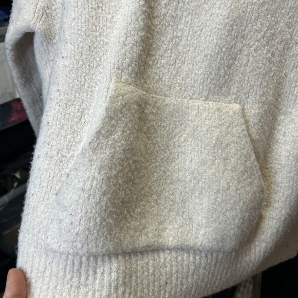 Vince Wool Hooded Sweater Women’s Size M Fits S Classic Neutral *Some Wear - Picture 3 of 7